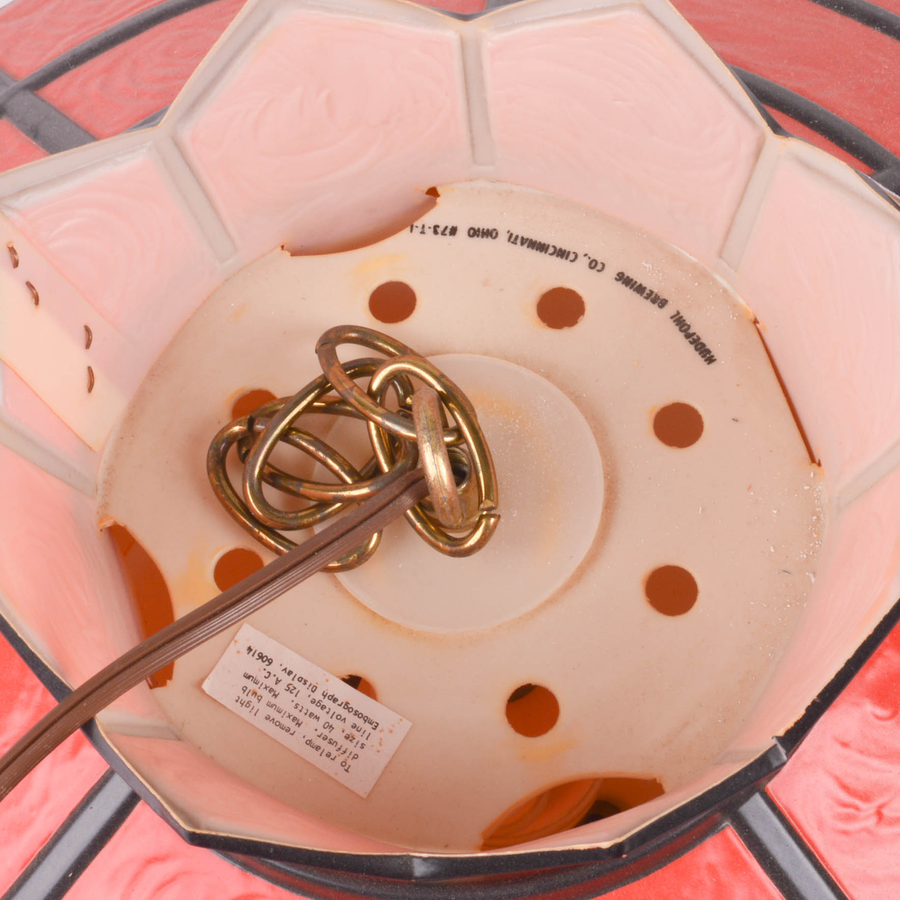 Hudepohl Beer Hanging Light