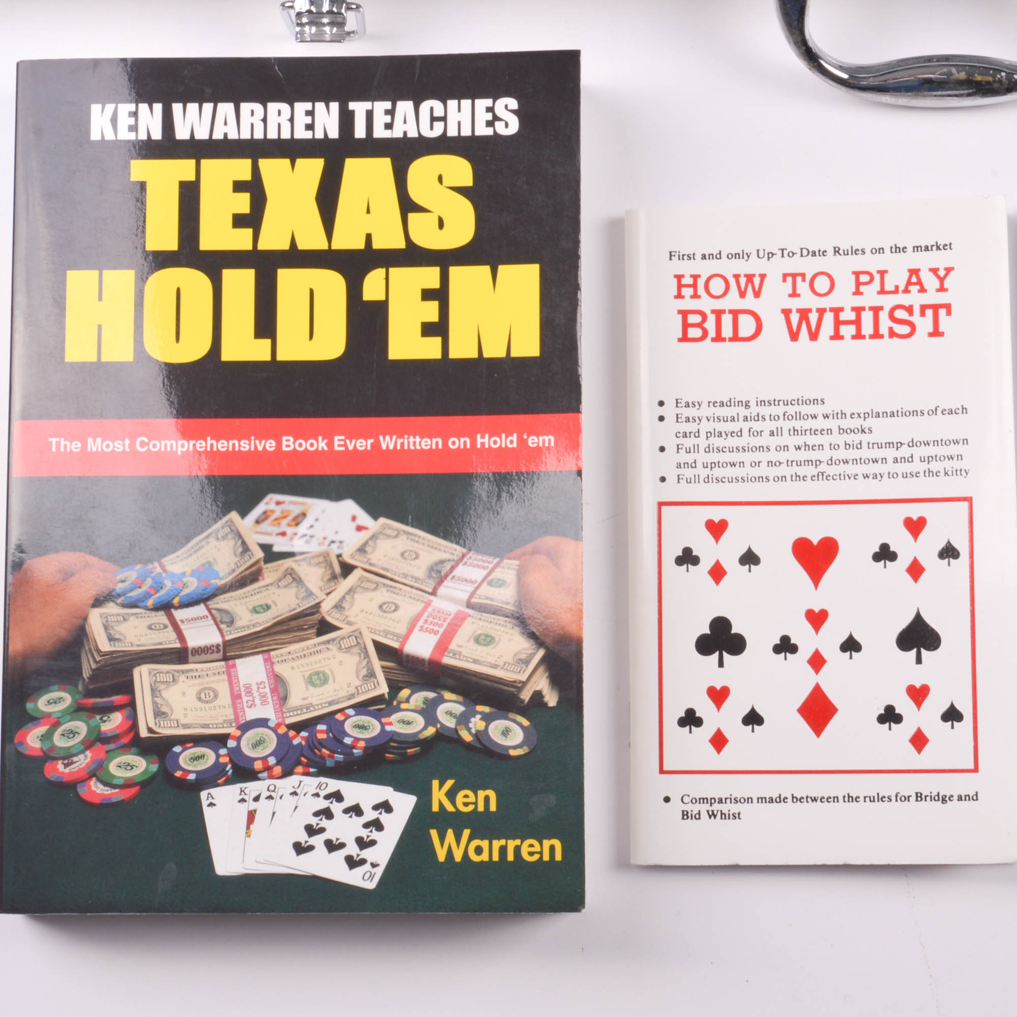 Set of Boxed Poker Chips with Collection of Card Game Books