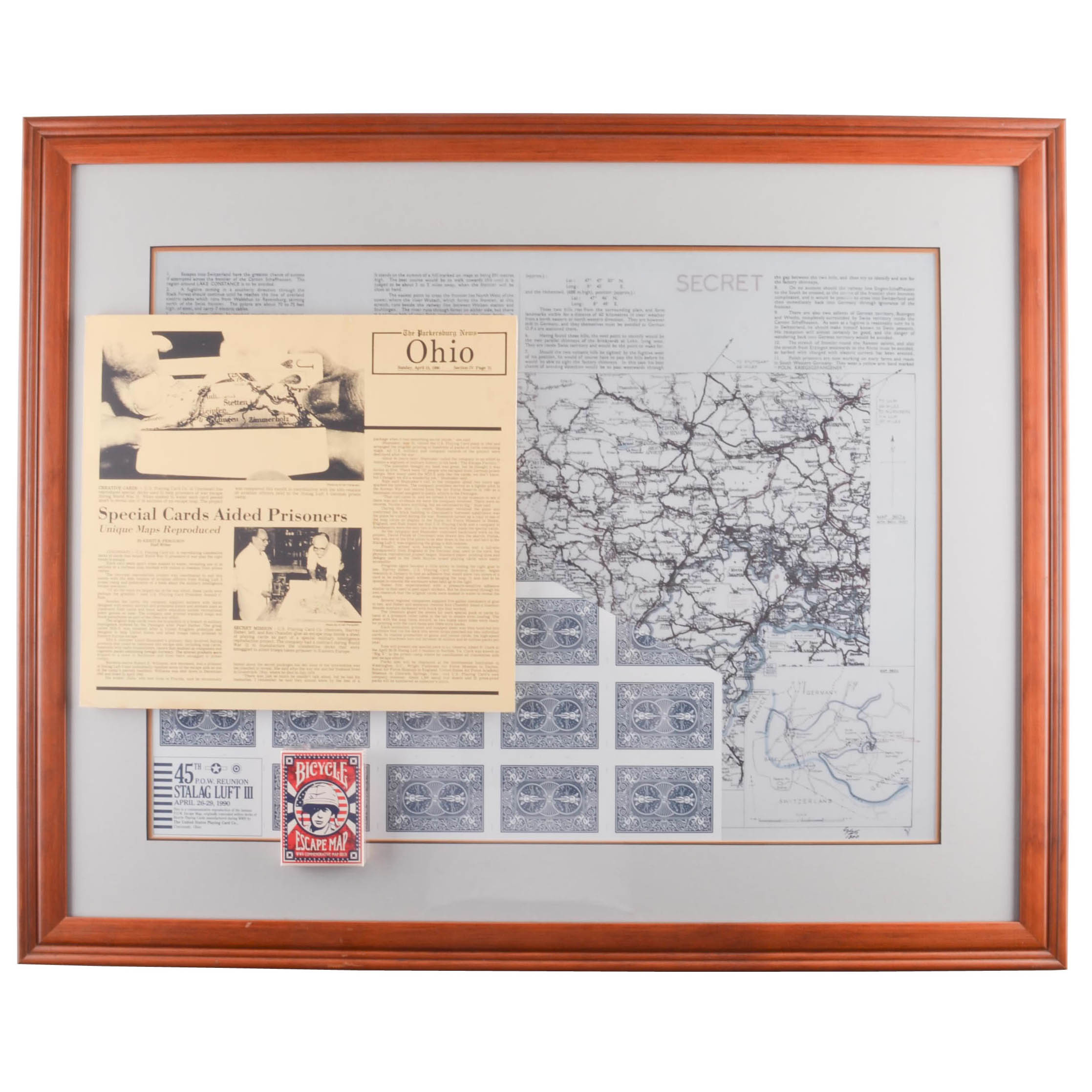 U.S. Playing Card Co. Commemorative WWII P.O.W. Escape Map Collection