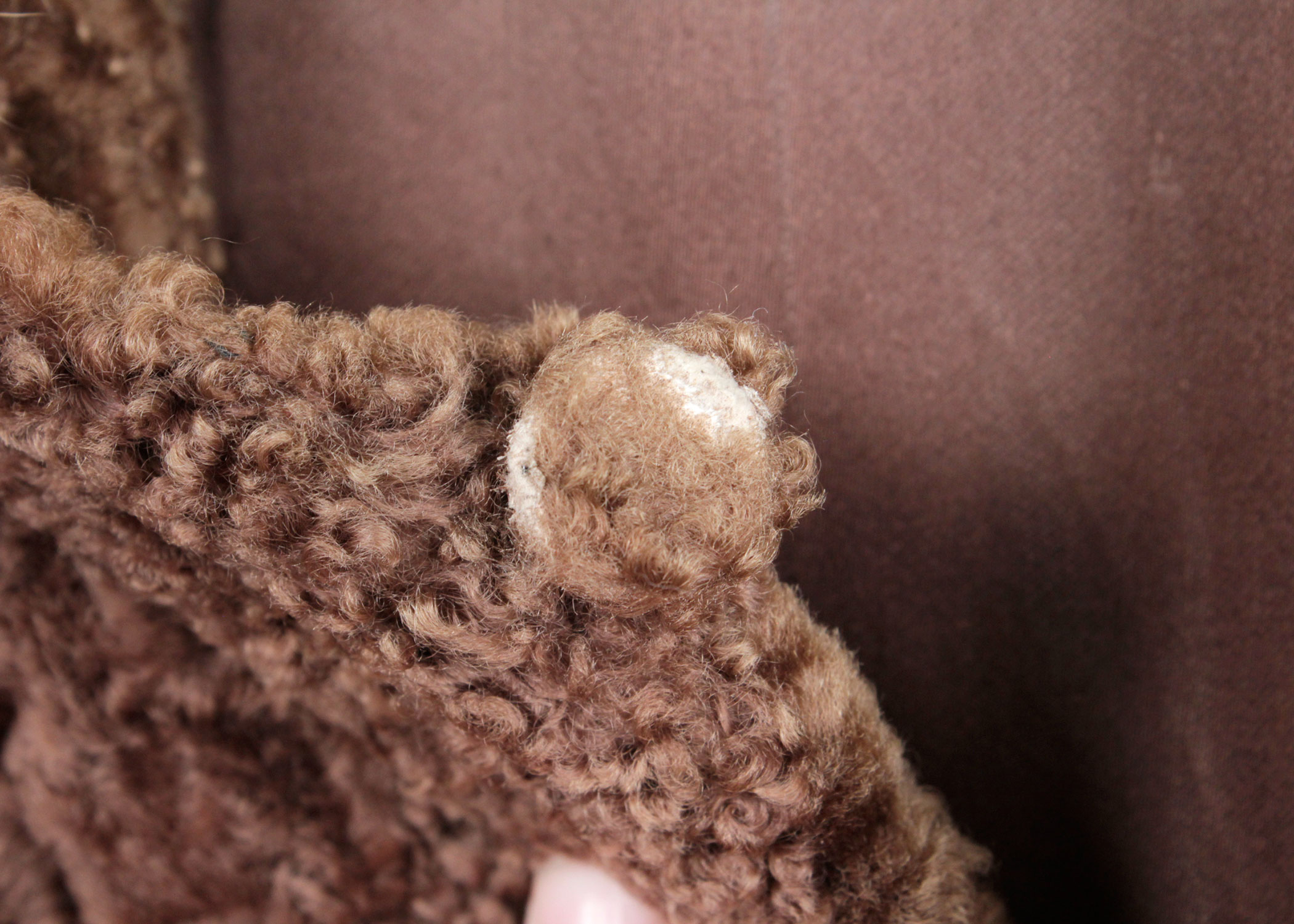 Vintage German Lamb Coat with Mink Collar