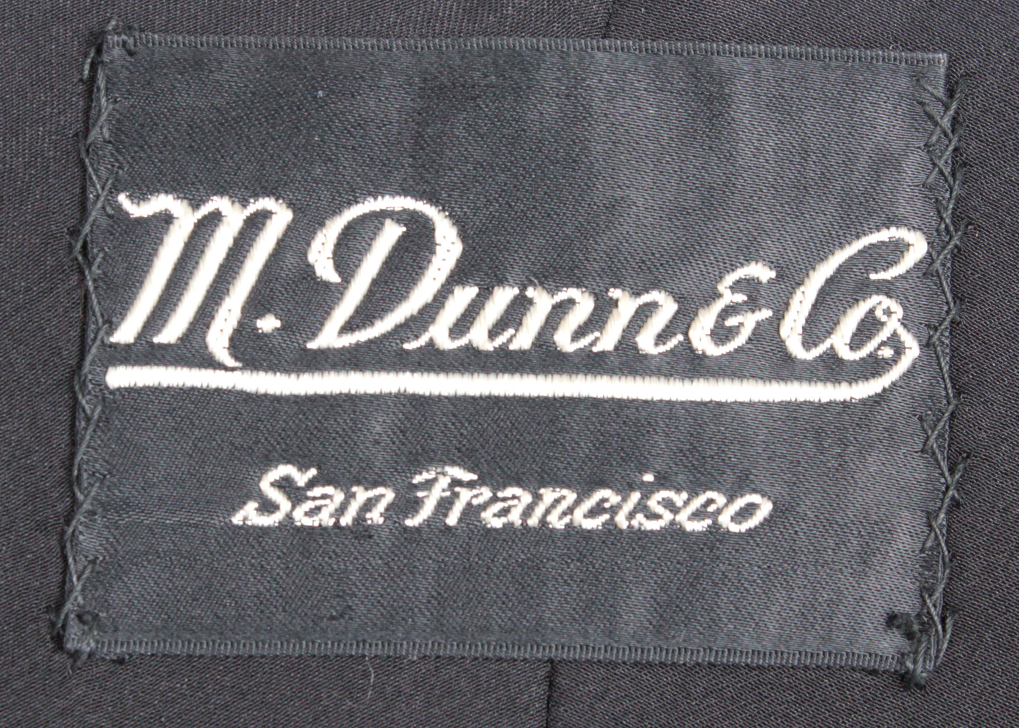 Vintage M. Dunn & Co Black Lamb Fur Stole