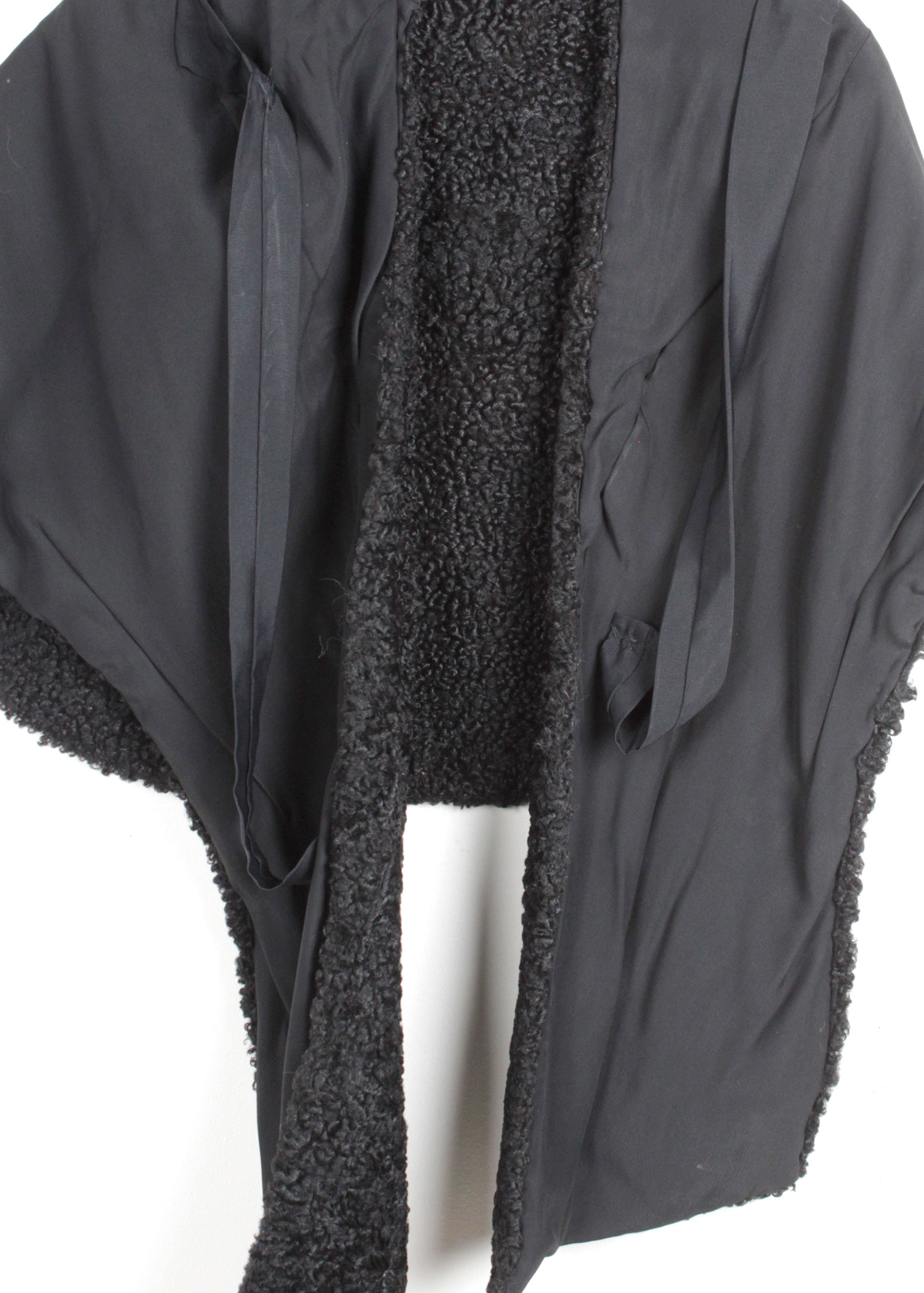 Vintage M. Dunn & Co Black Lamb Fur Stole