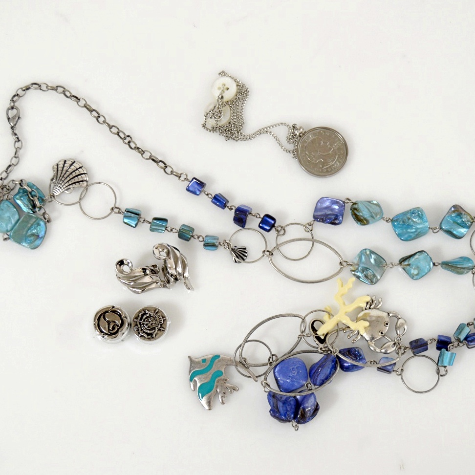 Costume Jewelry with Blue Stones