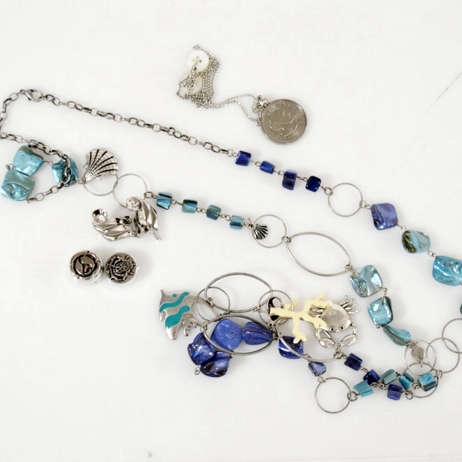 Costume Jewelry with Blue Stones