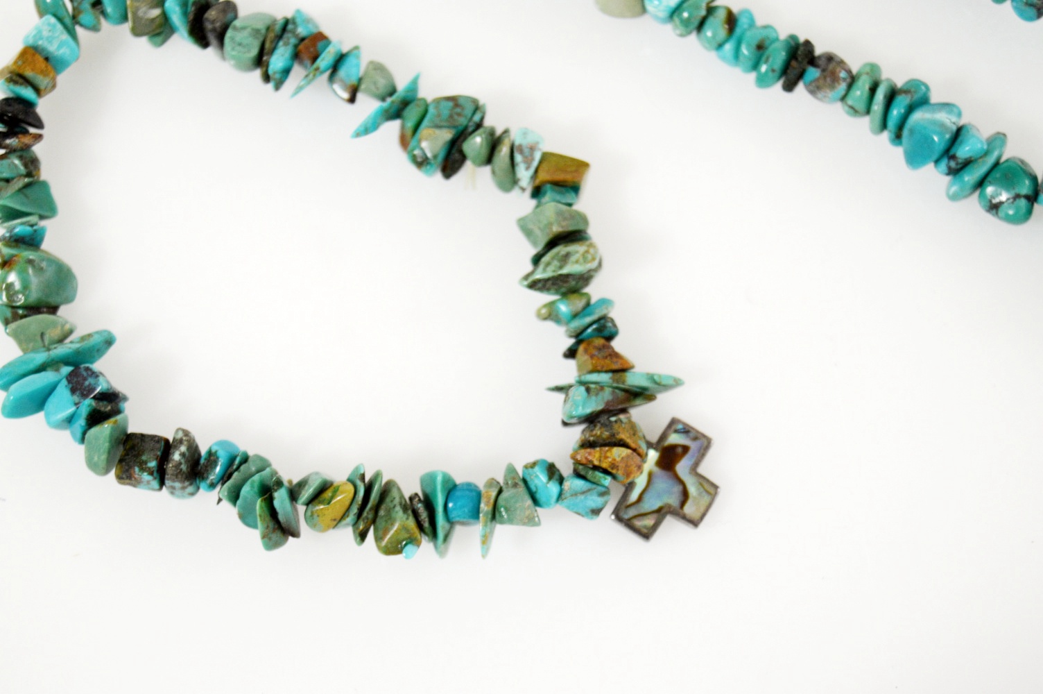 Turquoise Stone and Sterling Demi-Parure