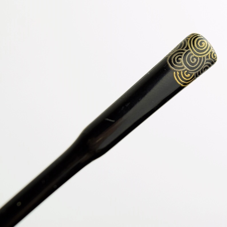 Vintage Japanese Kanzashi Hair Pins and Comb in Maki-E Decoration