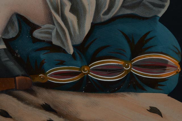 Louis Prang Attributed Antique Victorian Hand-Colored Lithograph "Innocence"