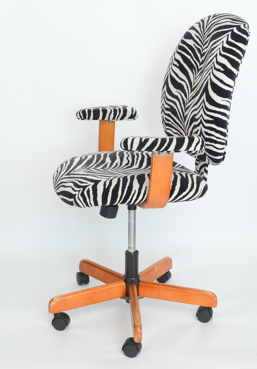 Zebra Print Office Chair
