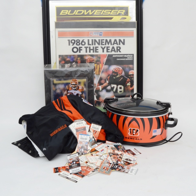 Bengals Gear Including Starter Jacket, Munoz Signature, Crock Pot