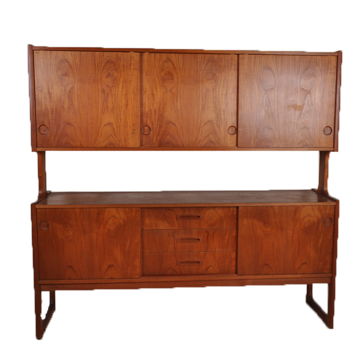 Leo H. Spivack Danish Modern Sideboard with China Hutch