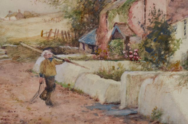 Joseph Hughes Clayton Original Watercolor