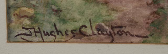 Joseph Hughes Clayton Original Watercolor