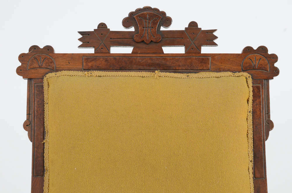 Antique Victorian Eastlake Walnut Platform Rocker Chair