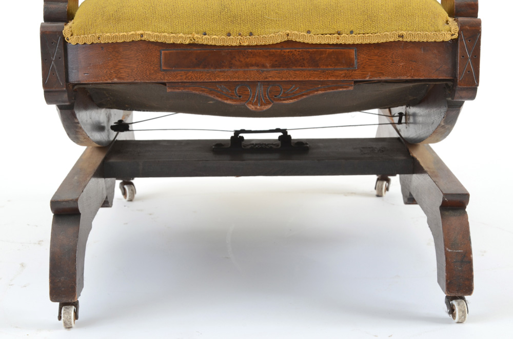 Antique Victorian Eastlake Walnut Platform Rocker Chair