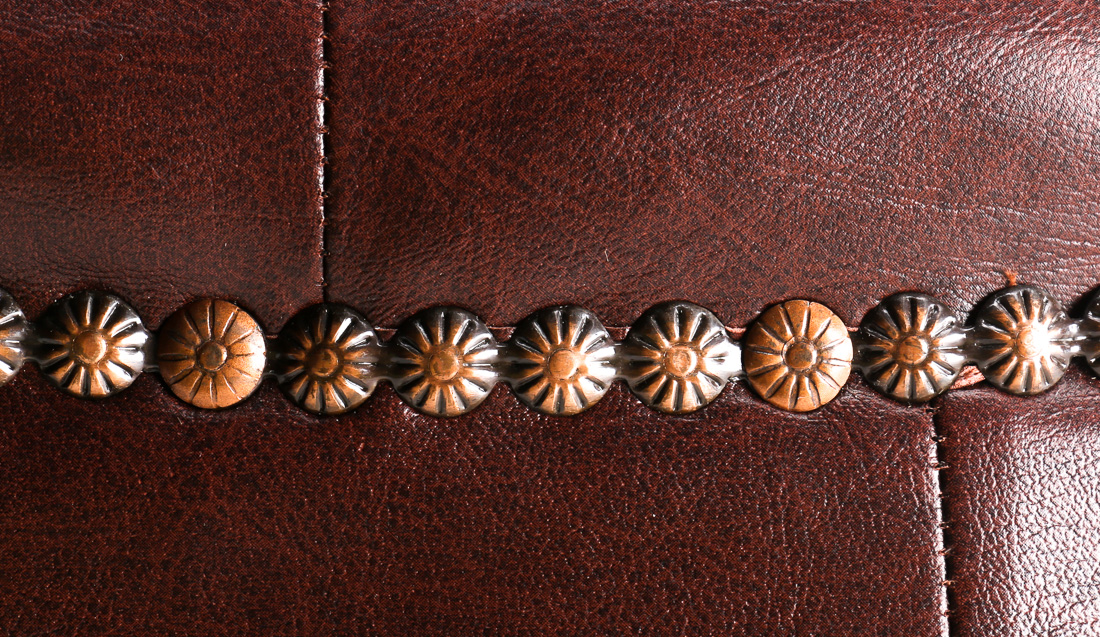 Stylized Wood and Leather Turtle Footstool