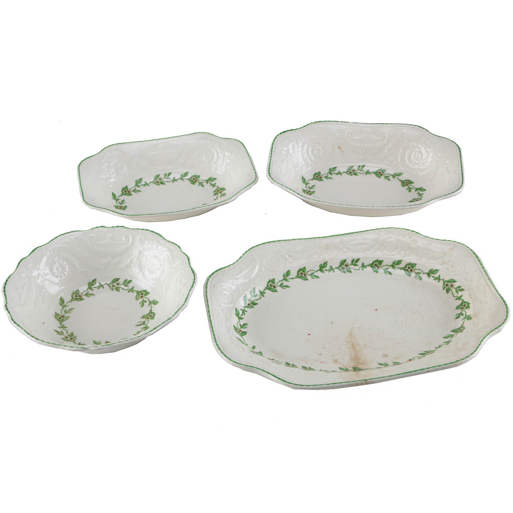 Steubenville "Adam Antique" and "Orange Blossom" Serving Platters