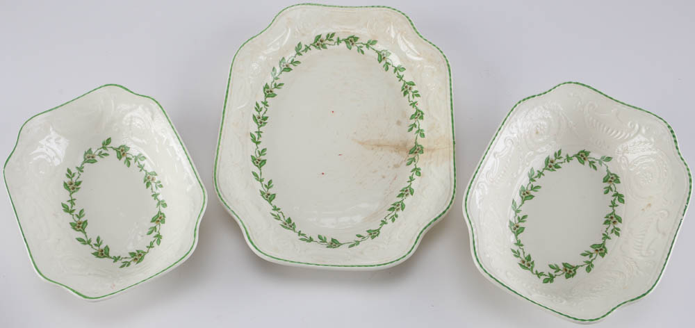 Steubenville "Adam Antique" and "Orange Blossom" Serving Platters