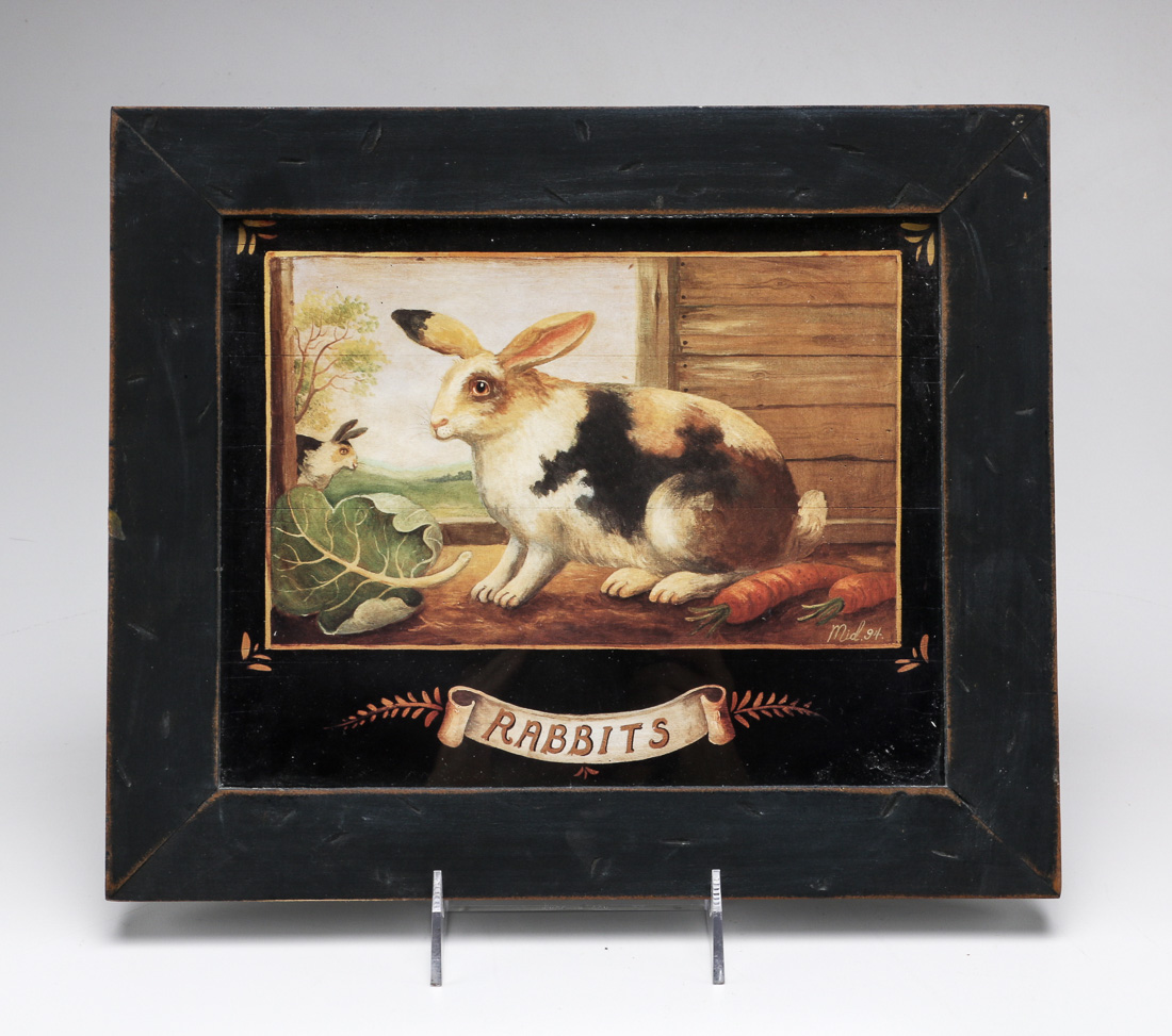 Pair of Framed Rabbit Prints