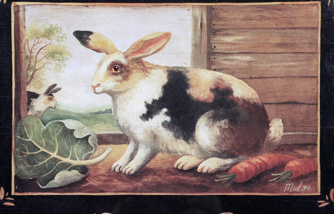 Pair of Framed Rabbit Prints