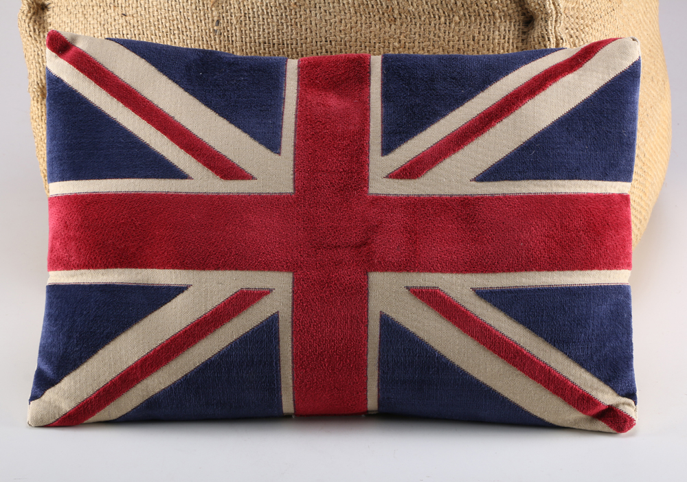 Union Jack Ottoman and Pillow