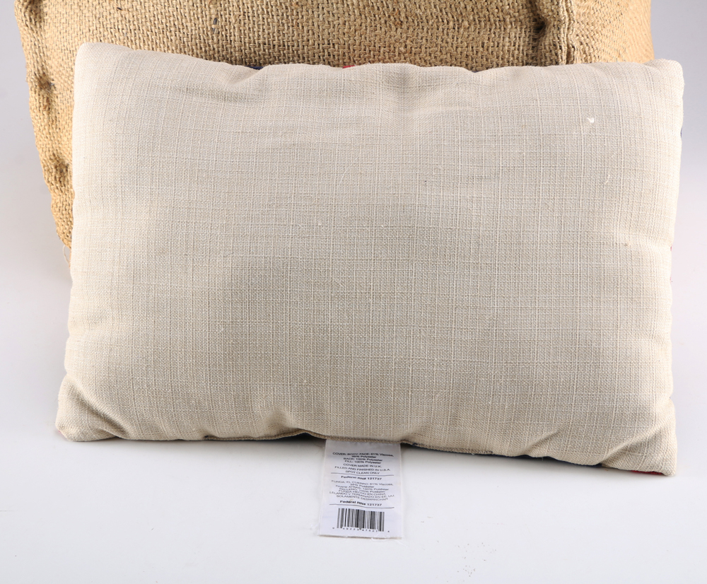 Union Jack Ottoman and Pillow