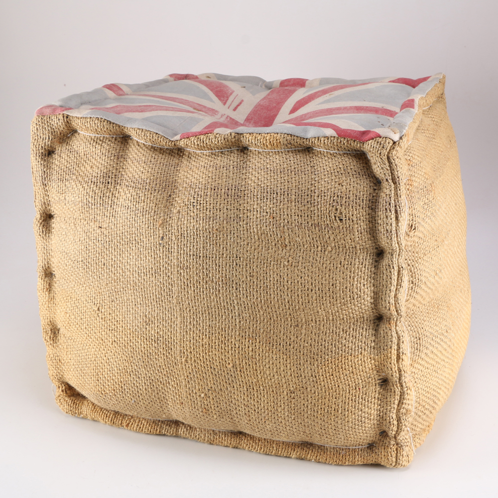Union Jack Ottoman and Pillow