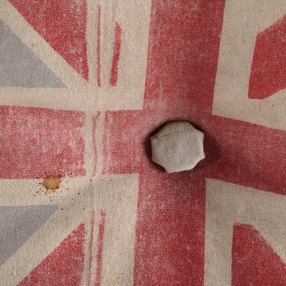 Union Jack Ottoman and Pillow