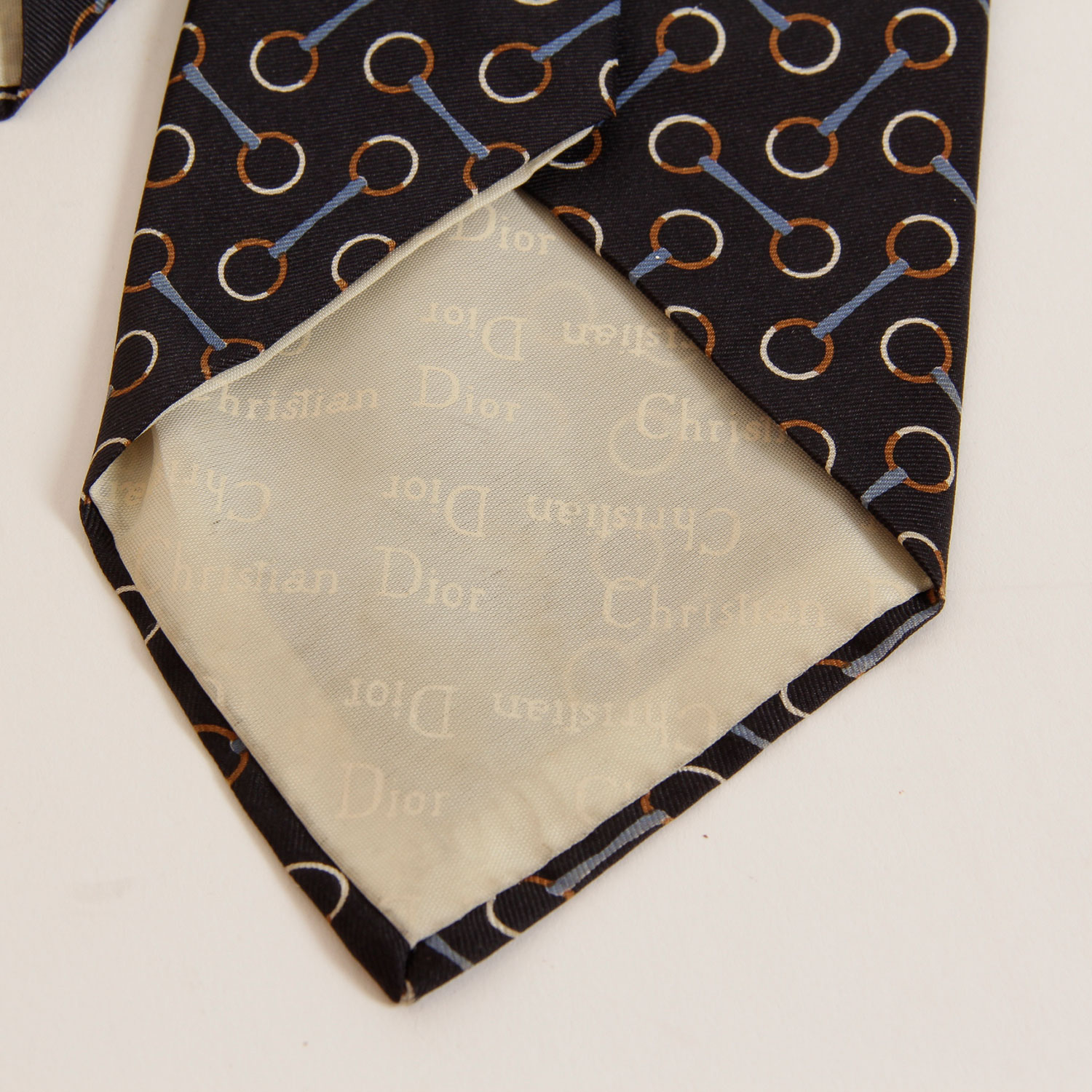 Vintage Christian Dior Equestrian Silk Necktie