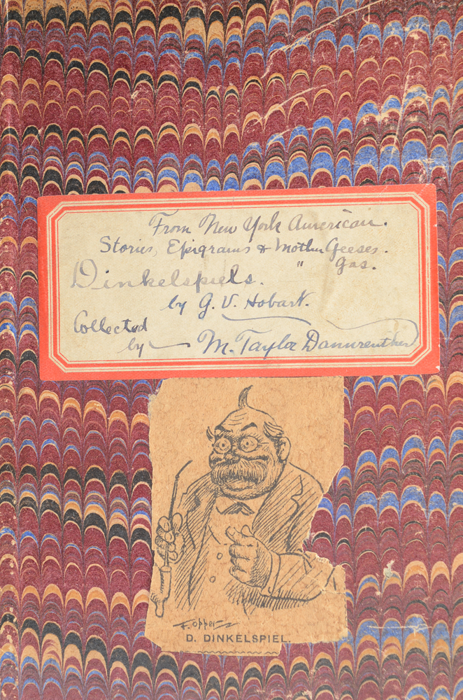 George V. Hobart "Dinkelspiel" Cartoons and Humor Writing Scrap-Book