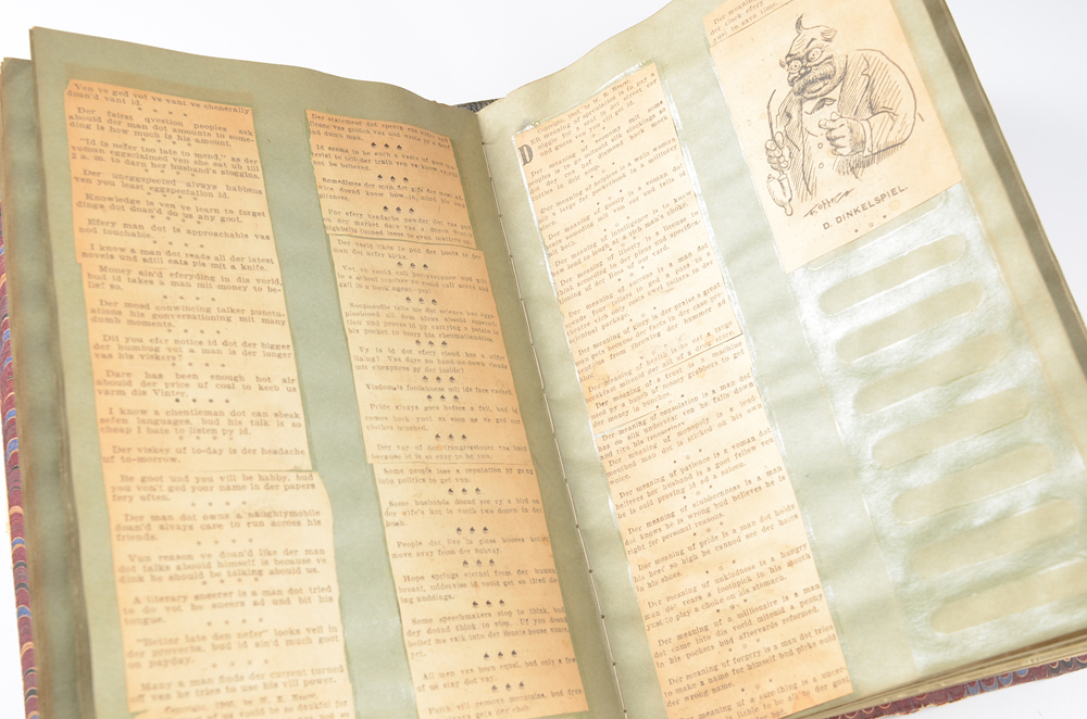 George V. Hobart "Dinkelspiel" Cartoons and Humor Writing Scrap-Book