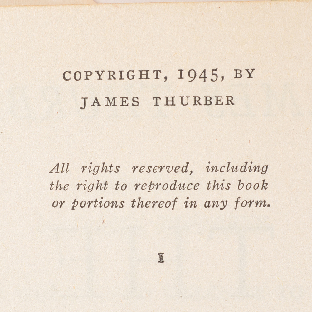 Two James Thurber First Editions "The 13 Clocks" and "The White Deer"