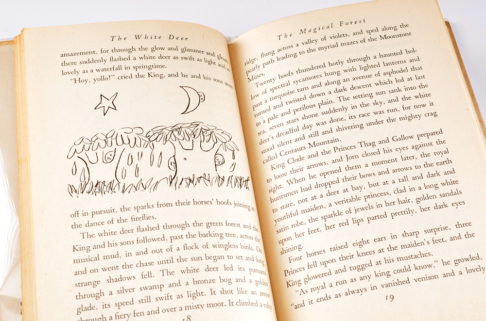 Two James Thurber First Editions "The 13 Clocks" and "The White Deer"