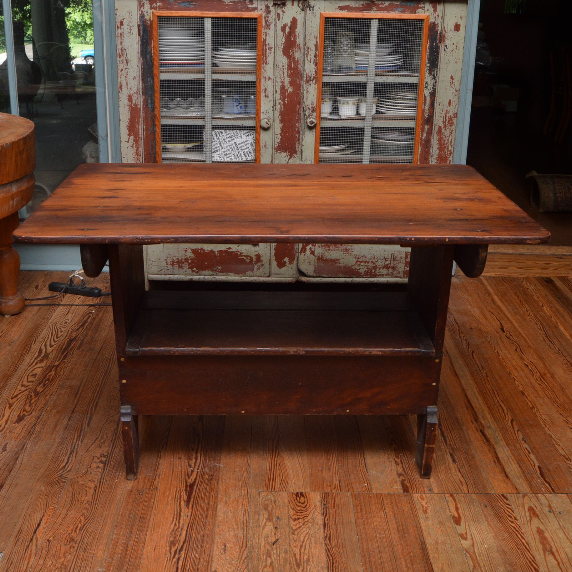 Vintage Flip Top Table into Bench