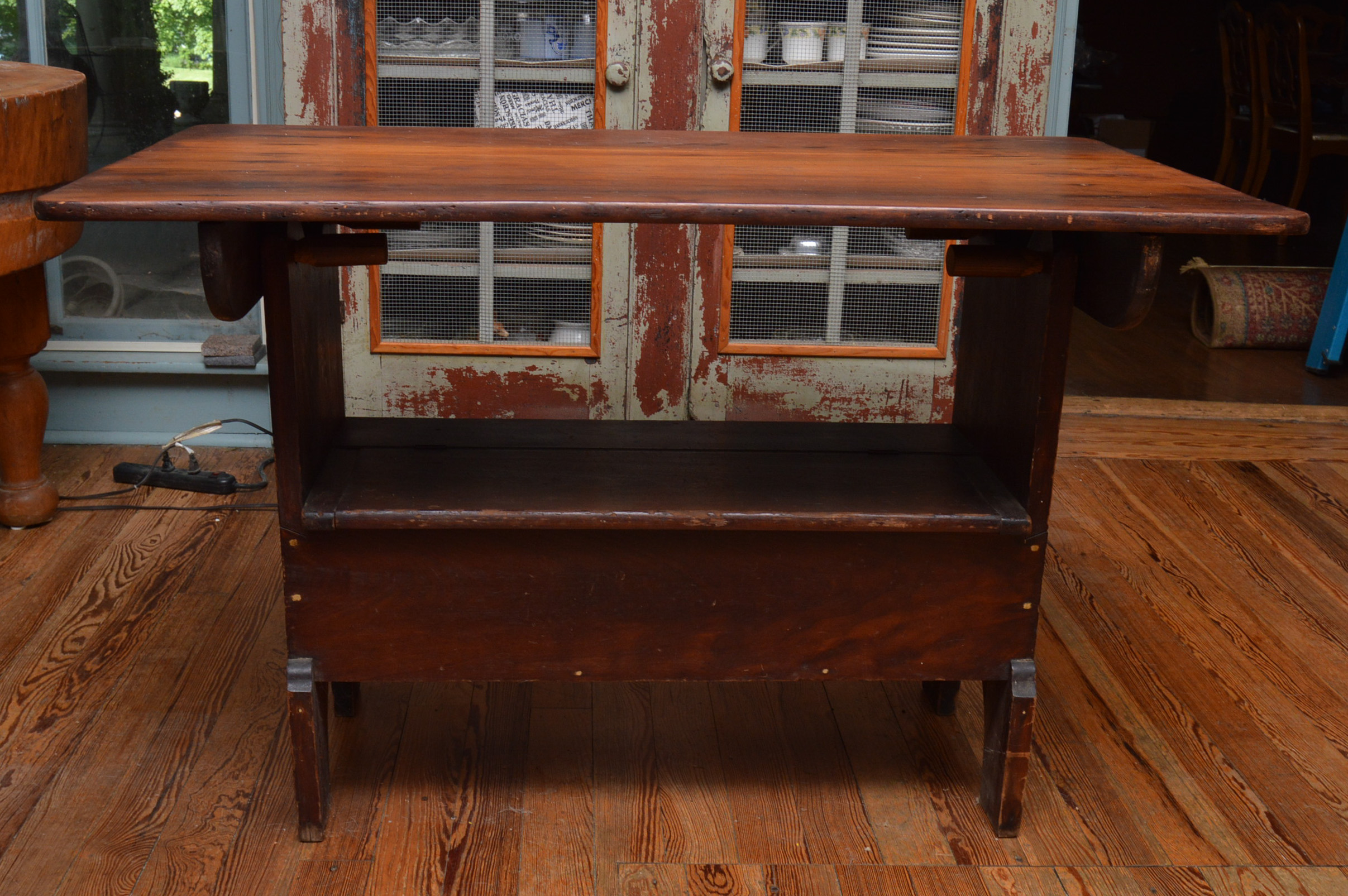 Vintage Flip Top Table into Bench