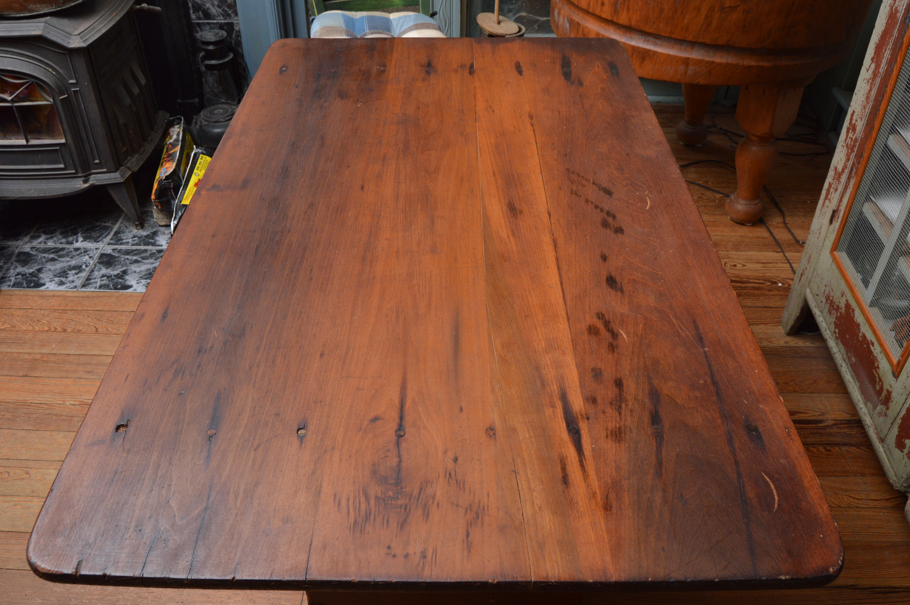 Vintage Flip Top Table into Bench