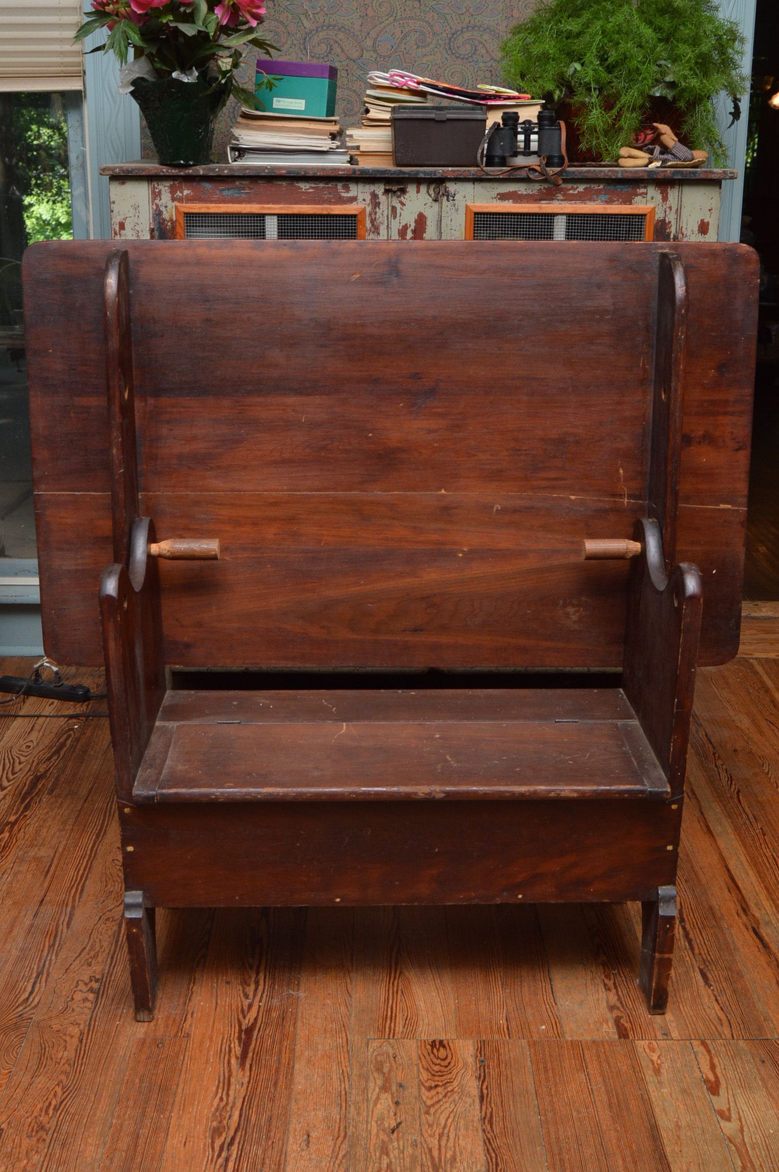 Vintage Flip Top Table into Bench