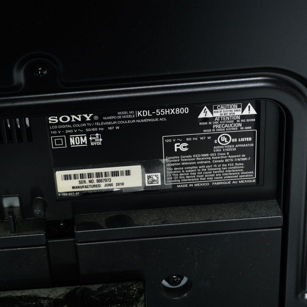 Sony Bravia 55" Flatscreen Television