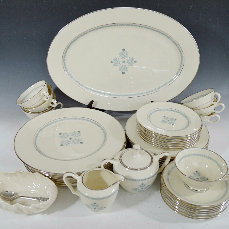 Eight-Place Setting of Lenox "Charmaine" China Dinnerware