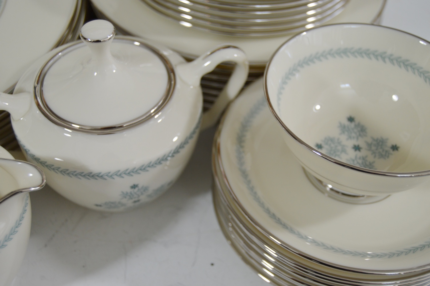 Eight-Place Setting of Lenox "Charmaine" China Dinnerware