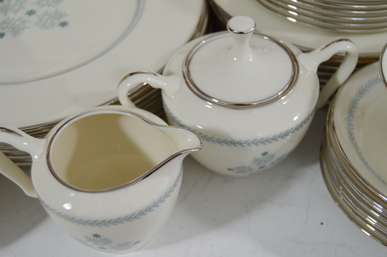 Eight-Place Setting of Lenox "Charmaine" China Dinnerware