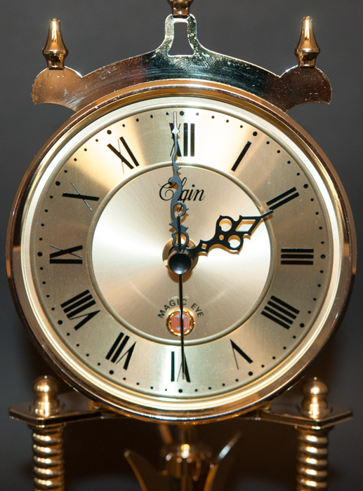 Elgin Table Clock with Glass Dome
