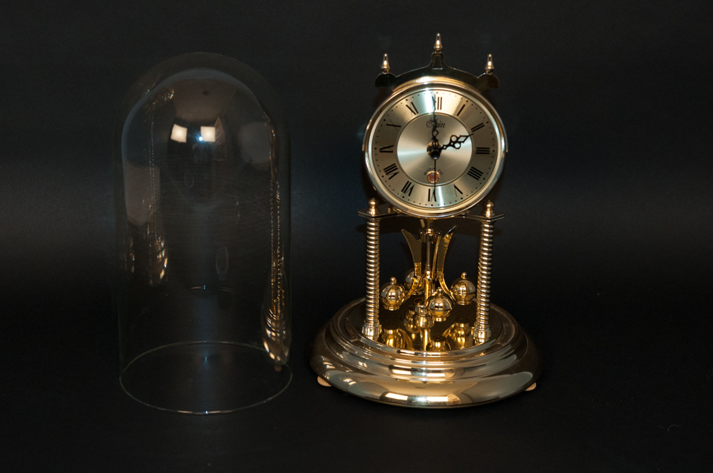 Elgin Table Clock with Glass Dome