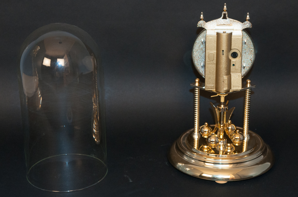Elgin Table Clock with Glass Dome