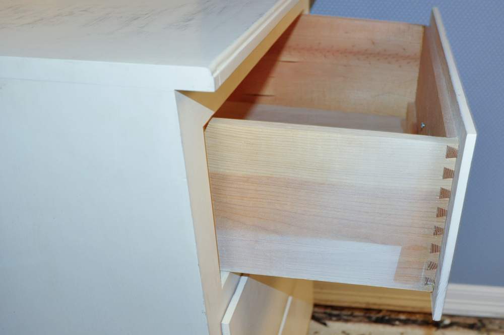 White Wood Cabinet-Shelf