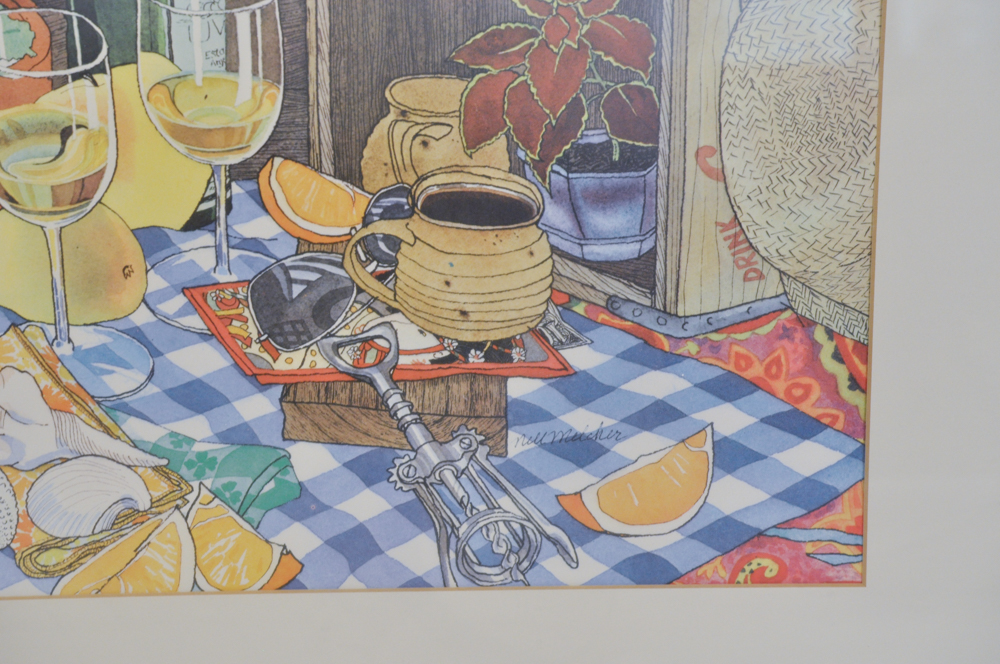 Nell Melcher Offset Lithograph