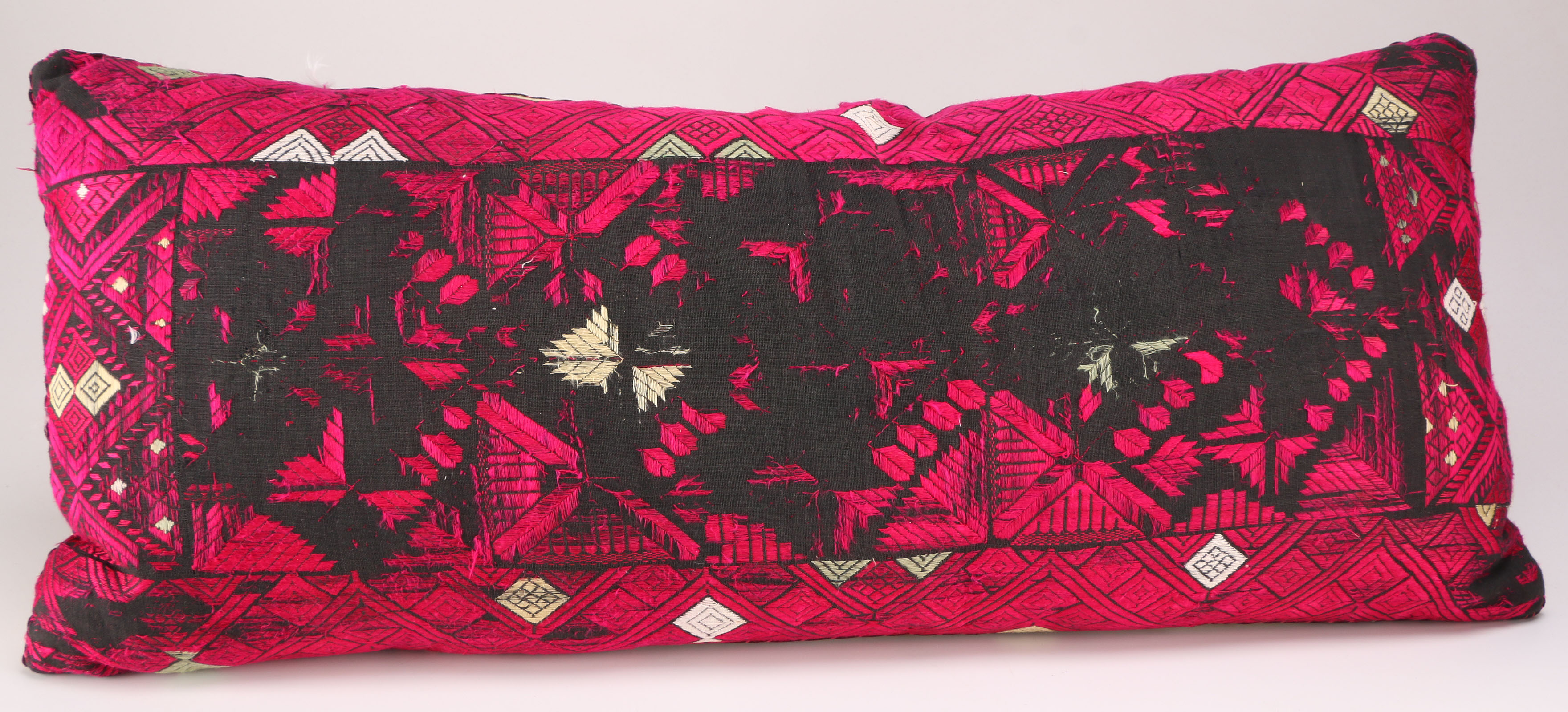 Group of Embroidered Throw Pillows