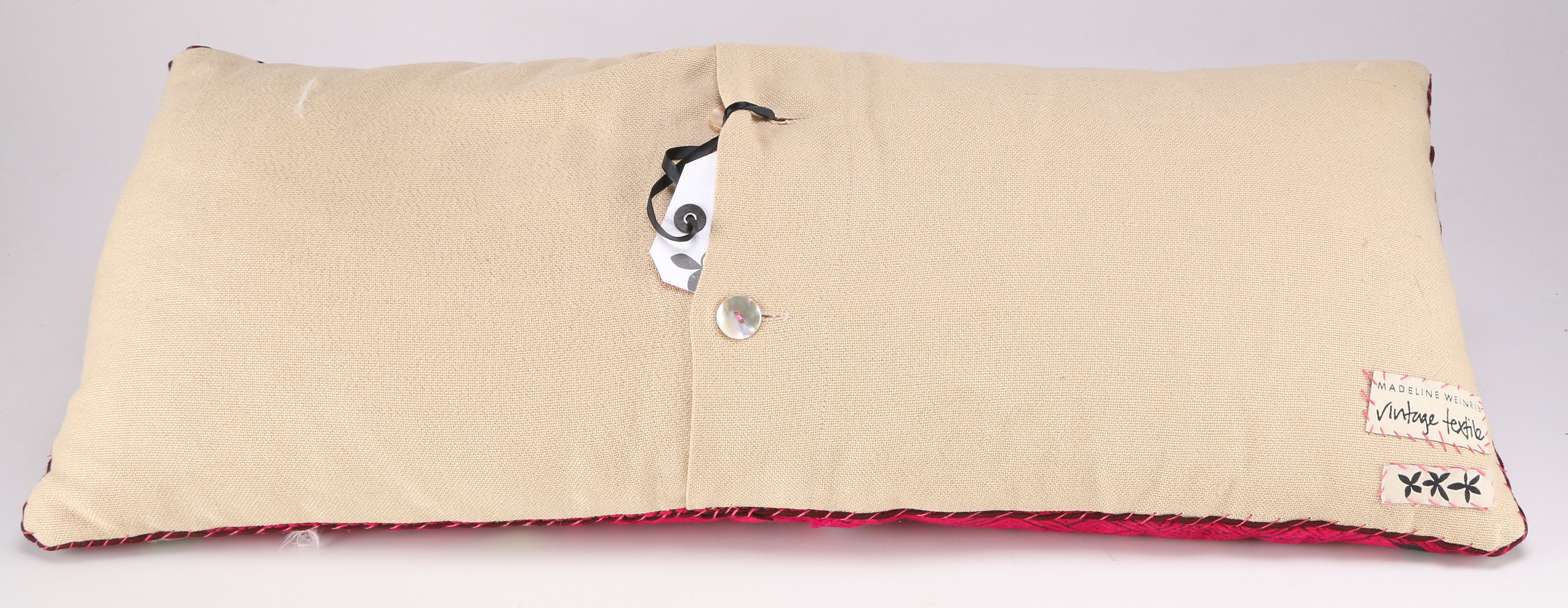 Group of Embroidered Throw Pillows