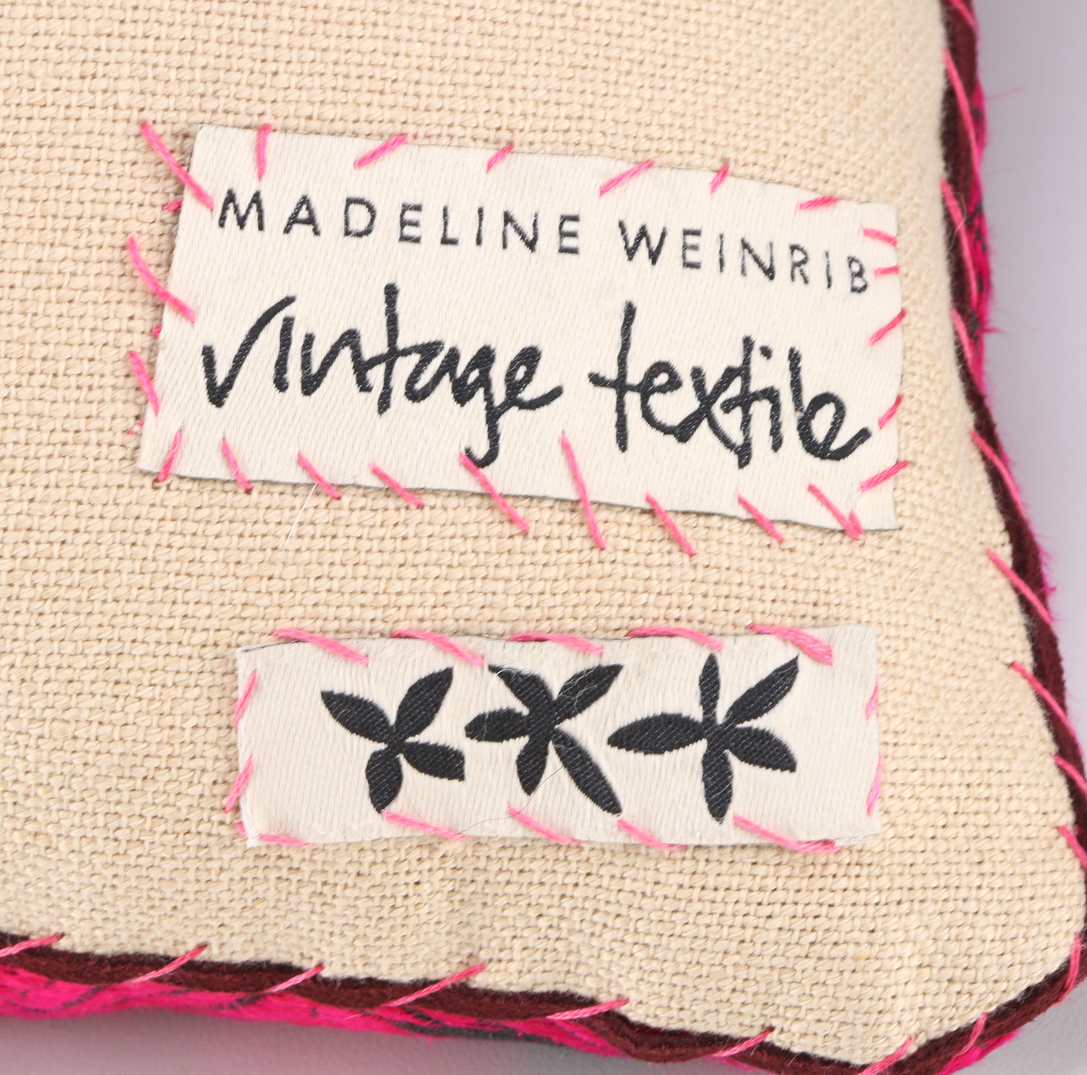 Group of Embroidered Throw Pillows