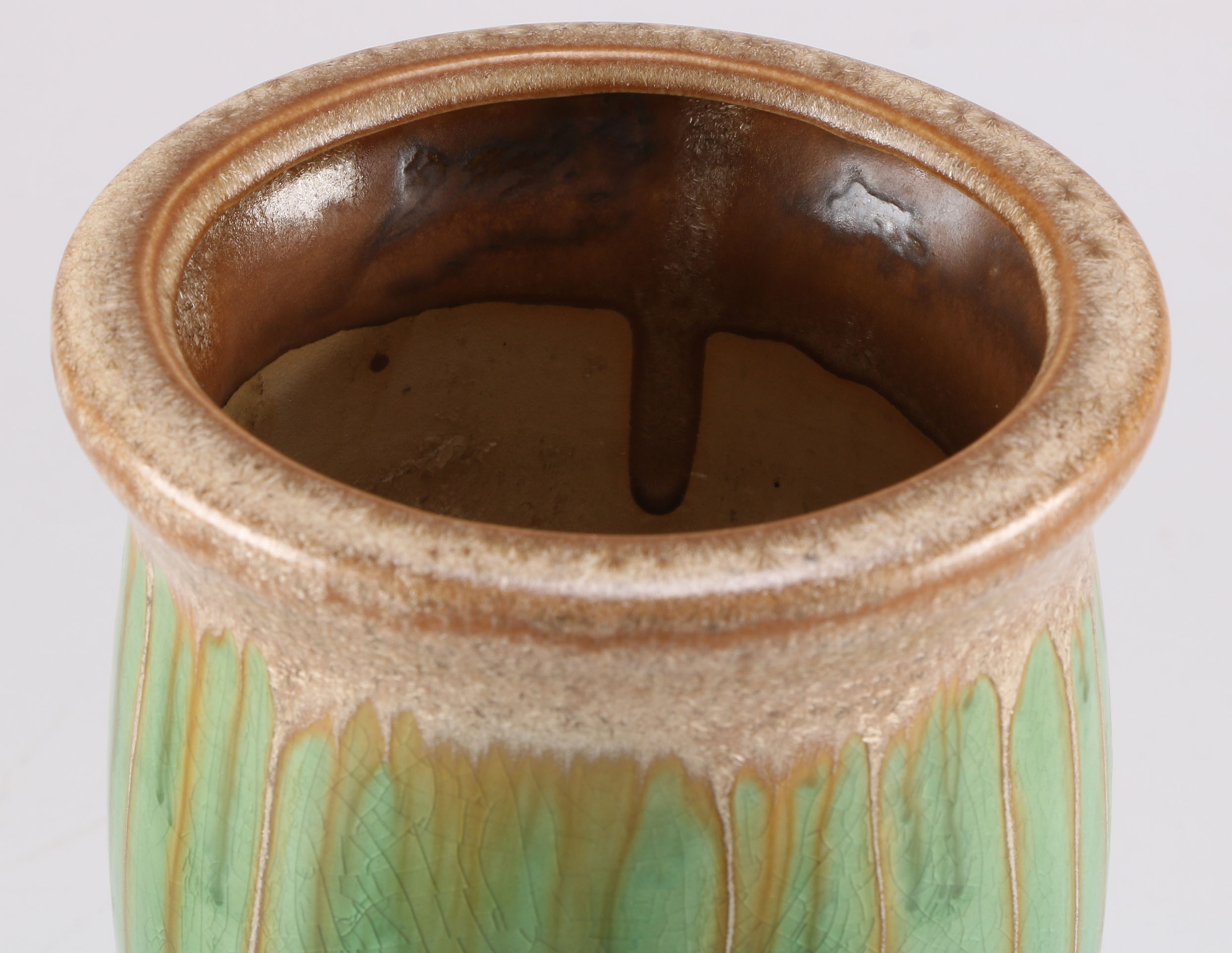 Drip-Glazed Ceramic Vase