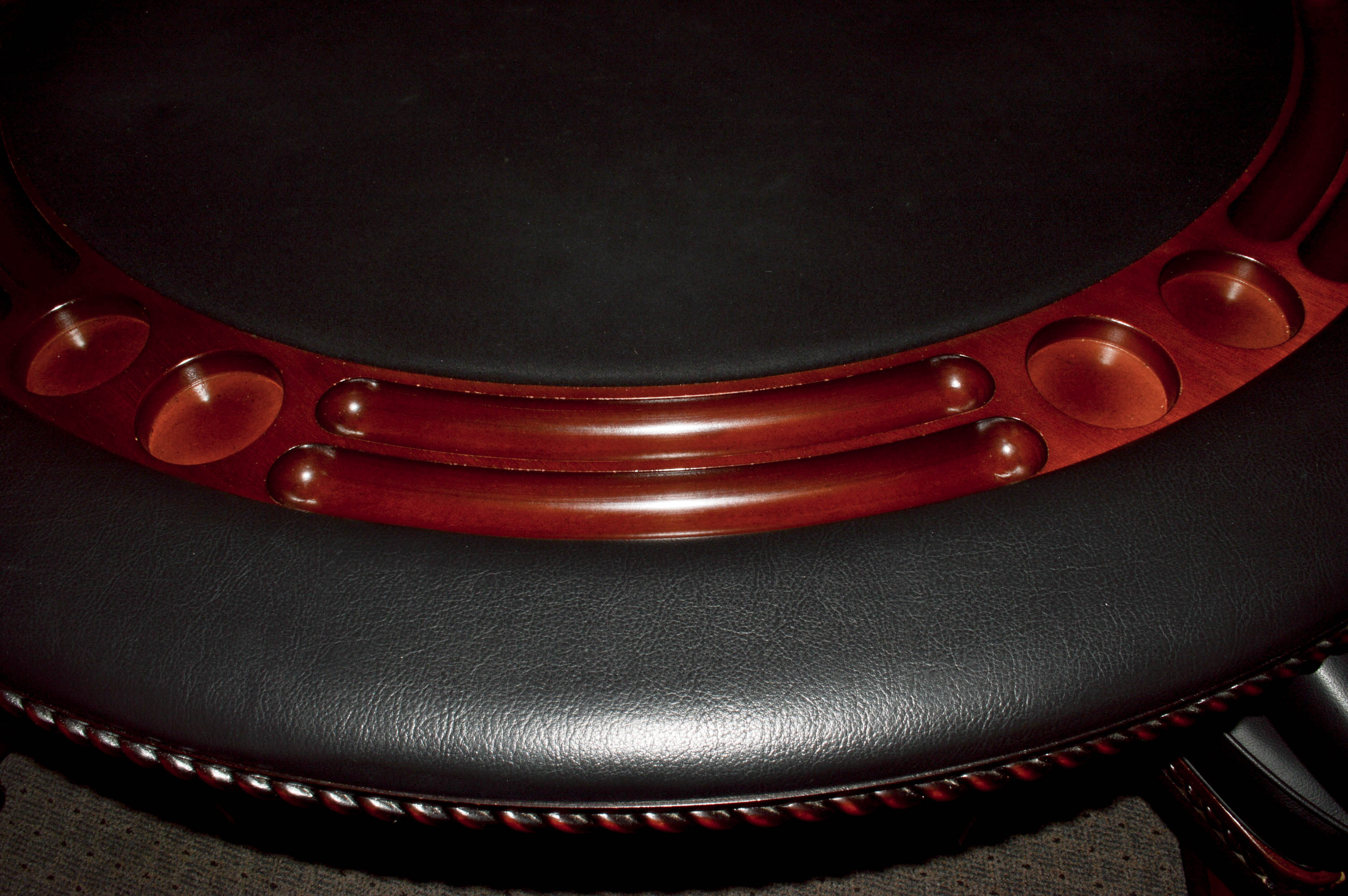 Poker Table with Six Arm Chairs